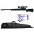 Pack carabine ISSC SPA silence synthétique cal. 22LR + lunette de tir 6-24x50 + monobloc rail de 11 mm